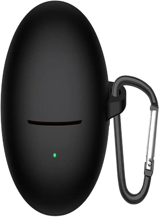 SEIGE Silicone Cover for HUAWEI FreeBuds Wireless Earphone Case (Freebuds 5, Black)